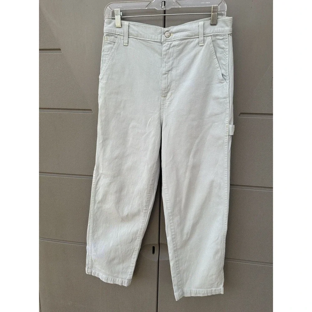 Madewell Women’s Light Blue High Waist Carpenter Pants Size 28 - Picture 5 of 16